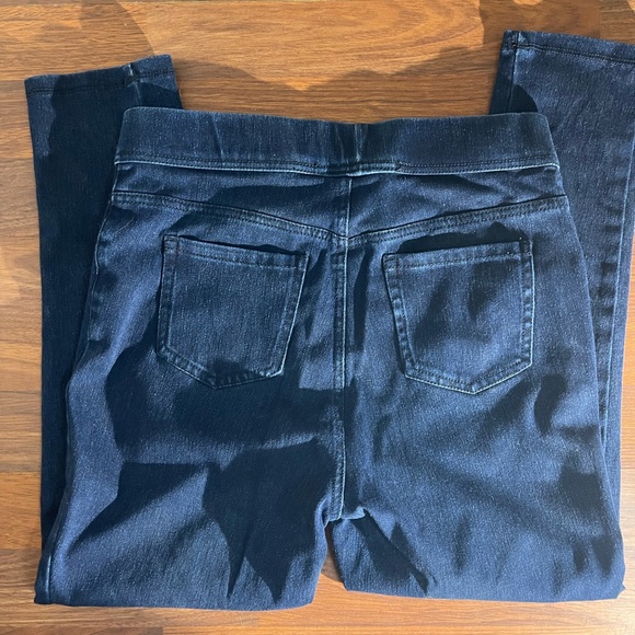 Women's Dark Blue Stretch Jean Like Jeggings. - Picture 4 of 8